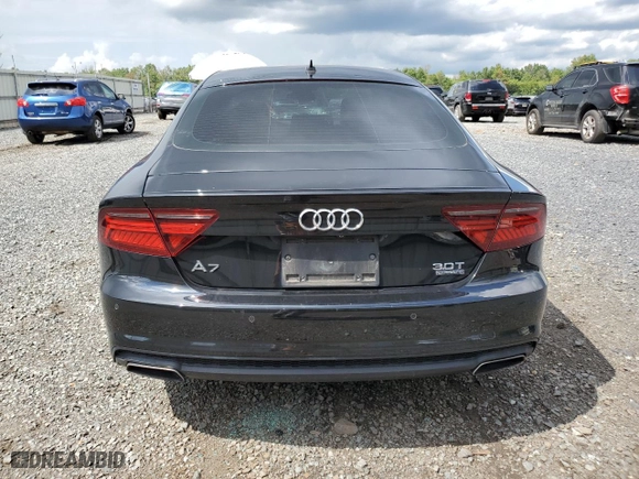 2017 Audi A7 Premium Plus with VIN WAUW2AFC9HN028869, listed as a Copart auction lot 67662504 with 67,397 mi miles and Salvage Title. Bid and sale history available at carsss.com. Image 6.
