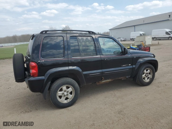 2002 Jeep Liberty Limited with VIN 1J4GL58K12W185761, listed as a Copart auction lot 53367965 with 163,561 mi miles and Salvage Title. Bid and sale history available at carsss.com. Image 3.