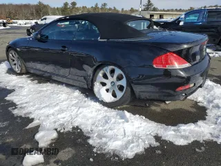 2007 BMW 6 Series 650i with VIN WBAEK13537CN83747, listed as a Copart auction lot 43989075 with 122,865 mi miles and Salvage Title. Bid and sale history available at carsss.com. Image 2.