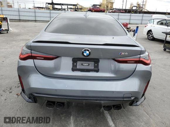 2022 BMW M4 with VIN WBS53AZ06NCH71280, listed as a Copart auction lot 49695804 with 0 mi miles. Bid and sale history available at carsss.com. Image 6.