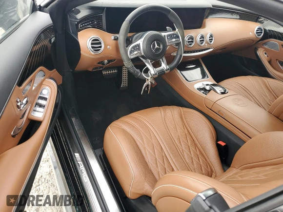 2018 Mercedes-Benz S 63 AMG with VIN WDDXJ8JB4JA034163, listed as a Copart auction lot 74268564 with Not Provided miles and Salvage Title. Bid and sale history available at DreamBid. Image 8.