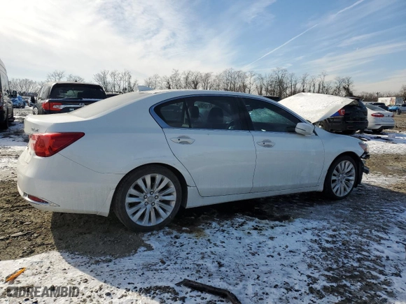 2014 Acura RLX Tech Pkg with VIN JH4KC1F52EC000420, listed as a Copart auction lot 42167635 with 159,839 mi miles and Salvage Title. Bid and sale history available at carsss.com. Image 3.