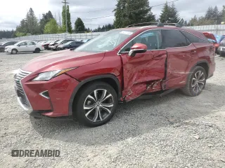 2018 Lexus RX 450hL Premium z VIN JTJDGKCA0J2001892, wystawiony jako Copart lot #54878405 z przebiegiem 91 538 mil mil oraz Szkoda całkowita • Salvage title. Historia ofert i sprzedaży dostępna na DreamBid. Obrazek 1.