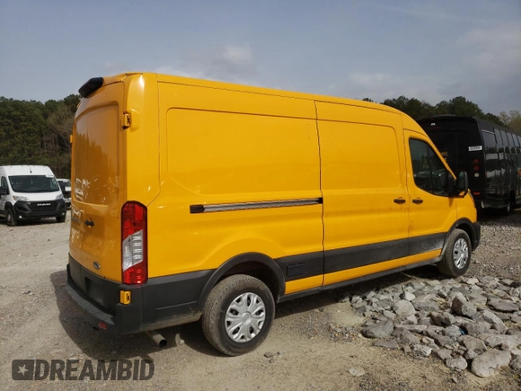 2021 Ford Transit Cargo with VIN 1FTBW9C87MKA79870, listed as a Copart auction lot 86796564 with 54,831 mi miles and Salvage Title. Bid and sale history available at DreamBid. Image 3.