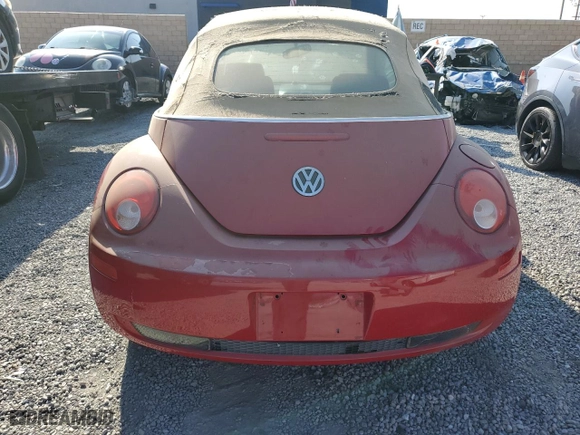 2008 Volkswagen New Beetle Convertible S with VIN 3VWPG31Y48M420432, listed as a Copart auction lot 72556274 with 168,342 mi miles and Salvage Title. Bid and sale history available at carsss.com. Image 6.