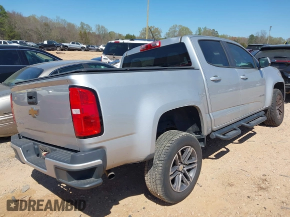 2019 Chevrolet Colorado 2WD Work Truck with VIN 1GCGSBEA7K1159780, listed as a IAAI auction lot 41901126 with 154,626 mi miles. Bid and sale history available at carsss.com. Image 4.
