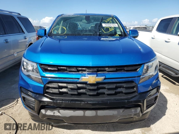 2022 Chevrolet Colorado 2WD LT with VIN 1GCGSCEA3N1298704, listed as a Copart auction lot 76982724 with Not provided miles and Non repairable. Bid and sale history available at DreamBid. Image 5.