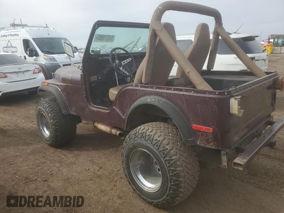 1978 Jeep CJ z VIN J8F83EH126023, wystawiony jako Copart lot #51271905 z przebiegiem 79 999 mil mil oraz Tytuł czysty. Historia ofert i sprzedaży dostępna na DreamBid. Obrazek 2.