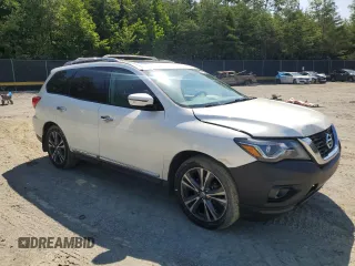 2017 Nissan Pathfinder SV z VIN 5N1DR2MM6HC684445, wystawiony jako Copart lot #59419275 z przebiegiem 104 627 mil mil oraz Czysty tytuł • Clean title. Historia ofert i sprzedaży dostępna na DreamBid. Obrazek 4.