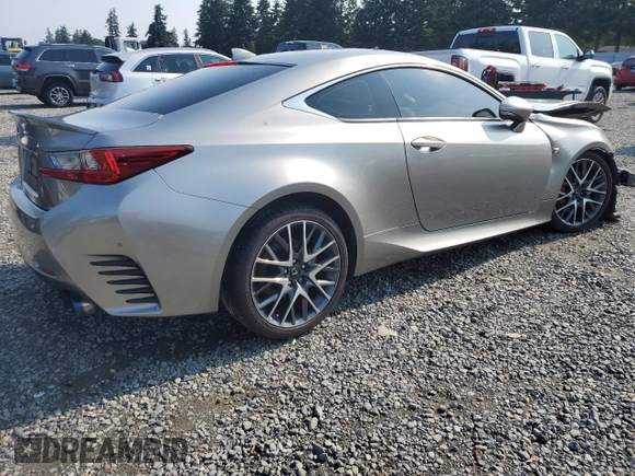 2016 Lexus RC 300 F Sport with VIN JTHSM5BC5G5000752, listed as a Copart auction lot 62030615 with 111,161 mi miles and Salvage title. Bid and sale history available at DreamBid. Image 3.