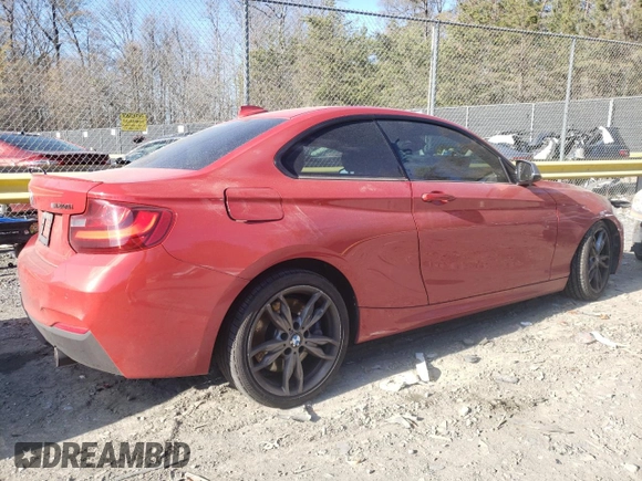 2017 BMW 2 Series M240i xDrive with VIN WBA2G3C32H7A25514, listed as a Copart auction lot 83158834 with 65,092 mi miles and Salvage Title. Bid and sale history available at carsss.com. Image 3.