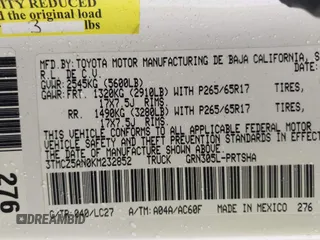 2019 Toyota Tacoma SR z VIN 3TMCZ5AN0KM232852, wystawiony jako IAAI lot #42178269 z przebiegiem 71 545 mil mil oraz . Historia ofert i sprzedaży dostępna na DreamBid. Obrazek 9.