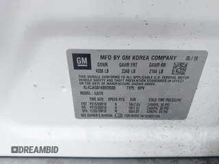 2019 Buick Encore Preferred with VIN KL4CJASB1KB928500, listed as a IAAI auction lot 41904681 with 38,986 mi miles and . Bid and sale history available at DreamBid. Image 9.