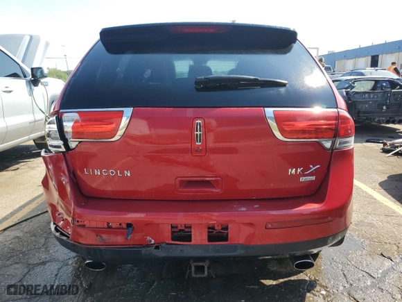 2011 Lincoln MKX with VIN 2LMDJ8JK8BBJ20739, listed as a Copart auction lot 71603904 with 125,472 mi miles and Clean Title. Bid and sale history available at carsss.com. Image 6.
