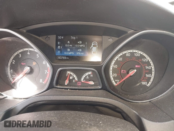 2017 Ford Focus ST with VIN 1FADP3L99HL310186, listed as a IAAI auction lot 41963368 with 93,769 mi miles and . Bid and sale history available at carsss.com. Image 7.