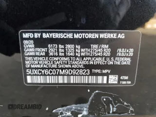 2021 BMW X6 xDrive40i z VIN 5UXCY6C07M9D92823, wystawiony jako Copart lot #68319162 z przebiegiem 21 755 mil mil oraz . Historia ofert i sprzedaży dostępna na DreamBid. Obrazek 14.