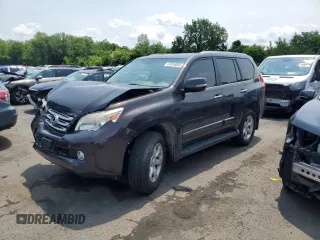 2012 Lexus GX 460 z VIN JTJBM7FX9C5036817, wystawiony jako Copart lot #57619005 z przebiegiem 172 994 mil mil oraz Szkoda całkowita • Salvage title. Historia ofert i sprzedaży dostępna na DreamBid. Obrazek 1.