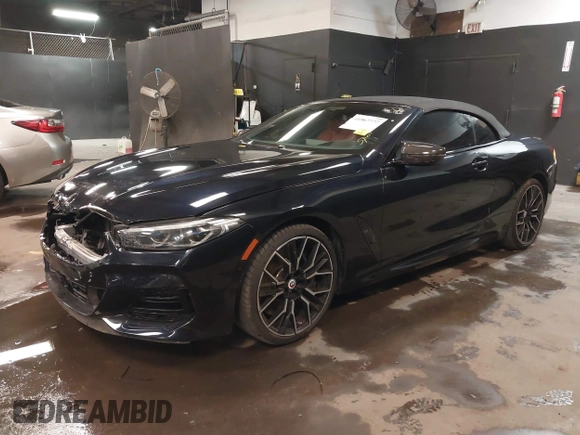 2023 BMW 8 Series with VIN WBAFY4C01PCM52812, listed as a IAAI auction lot 41967777 with 12,490 mi miles and . Bid and sale history available at DreamBid. Image 17.