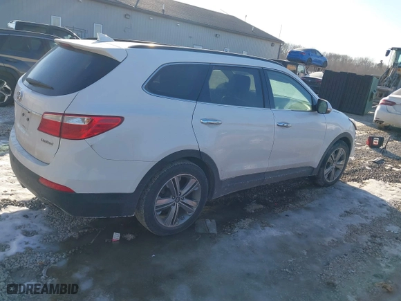2013 Hyundai Santa Fe Limited with VIN KM8SR4HF2DU004155, listed as a IAAI auction lot 41420491 with 125,988 mi miles. Bid and sale history available at carsss.com. Image 4.