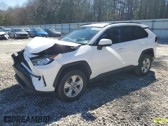 2021 Toyota RAV4 XLE with VIN 2T3W1RFVXMC139912, listed as a Copart auction lot 47370755 with 54,274 mi miles and Salvage Title. Bid and sale history available at carsss.com. Image 1.