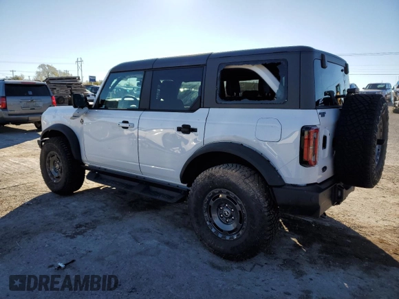 2024 Ford Bronco Outer Banks with VIN 1FMDE8BH5RLB09775, listed as a Copart auction lot 81419964 with 633 mi miles and Salvage Title. Bid and sale history available at DreamBid. Image 2.
