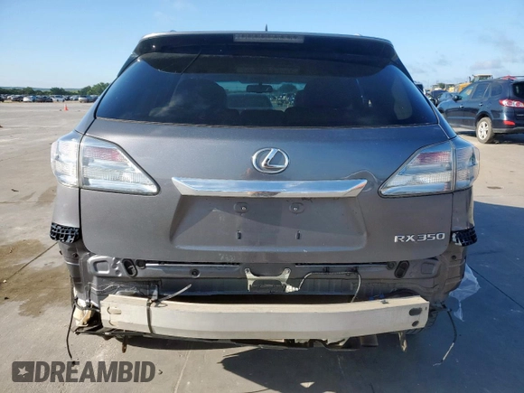 2012 Lexus RX 350 with VIN 2T2ZK1BA7CC072588, listed as a Copart auction lot 62834435 with 161,376 mi miles and Clean title. Bid and sale history available at DreamBid. Image 6.