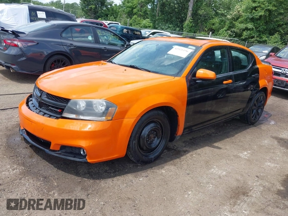 2014 Dodge Avenger SXT with VIN 1C3CDZCB7EN237635, listed as a IAAI auction lot 42521196 with 126,879 mi miles and . Bid and sale history available at DreamBid. Image 17.