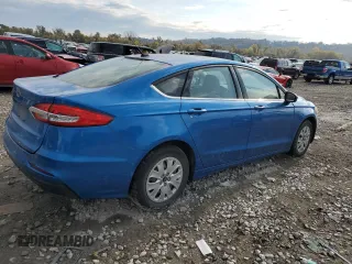2019 Ford Fusion S with VIN 3FA6P0G73KR283740, listed as a Copart auction lot 76905904 with 53,083 mi miles and Salvage Title. Bid and sale history available at DreamBid. Image 3.