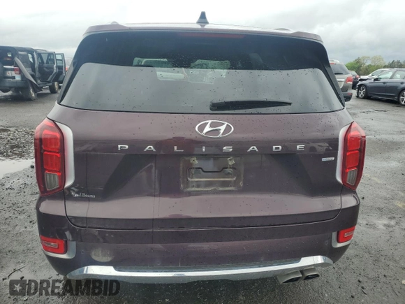 2020 Hyundai Palisade Limited z VIN KM8R5DHE5LU046500, wystawiony jako Copart lot #56793675 z przebiegiem 21 731 mil mil oraz Szkoda całkowita • Salvage title. Historia ofert i sprzedaży dostępna na DreamBid. Obrazek 6.