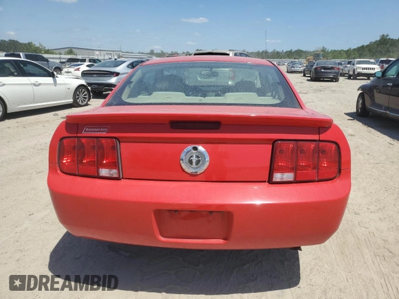 2008 Ford Mustang Deluxe with VIN 1ZVHT80N385196564, listed as a Copart auction lot 54956125 with 87,249 mi miles and Clean Title. Bid and sale history available at carsss.com. Image 6.