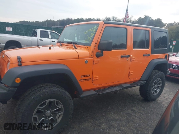 2013 Jeep Wrangler Unlimited Sport z VIN 1C4BJWDG7DL522421, wystawiony jako IAAI lot #41492425 z przebiegiem 55 921 mil mil oraz . Historia ofert i sprzedaży dostępna na DreamBid. Obrazek 14.