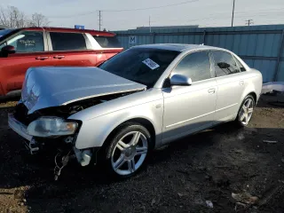 2006 Audi A4 2.0T with VIN WAUDF78E66A172753, listed as a Copart auction lot 44710485 with 191,059 mi miles and Non Repairable. Bid and sale history available at carsss.com. Image 1.