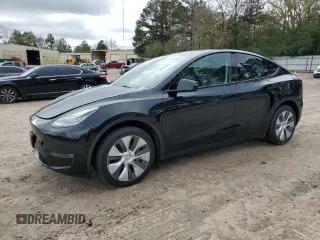 2023 Tesla Model Y Long Range z VIN 7SAYGDEE2PA103555, wystawiony jako Copart lot #81046144 z przebiegiem 59 115 mil mil oraz Szkoda całkowita • Salvage title. Historia ofert i sprzedaży dostępna na DreamBid. Obrazek 1.