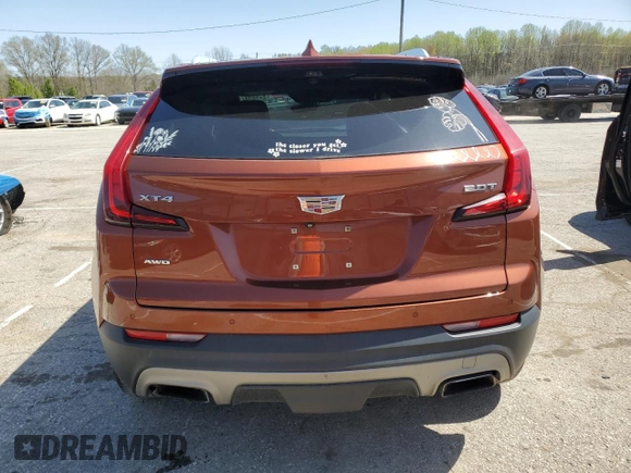 2019 Cadillac XT4 AWD Premium Luxury with VIN 1GYFZDR42KF214298, listed as a Copart auction lot 52489875 with 63,338 mi miles and Salvage title. Bid and sale history available at DreamBid. Image 6.