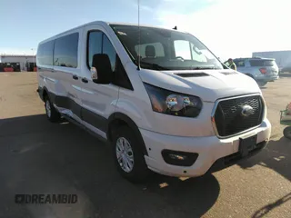 2024 Ford Transit Passenger XL with VIN 1FBAX2YG1RKA02357, listed as a IAAI auction lot 41798726 with 23,315 mi miles. Bid and sale history available at carsss.com. Image 1.