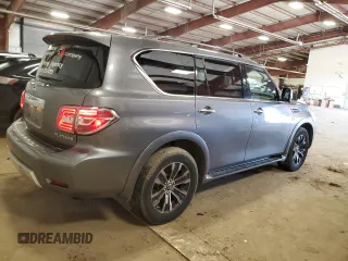 2017 Nissan Armada Platinum with VIN JN8AY2NE9H9707669, listed as a Copart auction lot 51083055 with 158,098 mi miles and Clean Title. Bid and sale history available at carsss.com. Image 3.