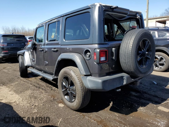 2020 Jeep Wrangler Unlimited Willys with VIN 1C4HJXDN6LW116397, listed as a Copart auction lot 49473715 with 54,981 mi miles and Salvage title. Bid and sale history available at DreamBid. Image 2.