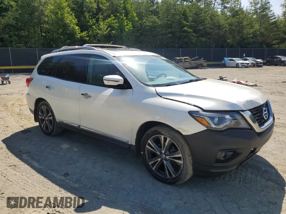 2017 Nissan Pathfinder SV z VIN 5N1DR2MM6HC684445, wystawiony jako Copart lot #59419275 z przebiegiem 104 627 mil mil oraz Czysty tytuł • Clean title. Historia ofert i sprzedaży dostępna na DreamBid. Obrazek 4.
