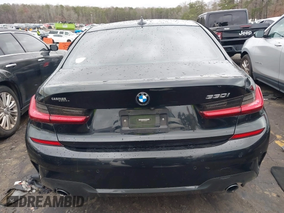 2021 BMW 3 Series 330i with VIN 3MW5R1J00M8B80041, listed as a IAAI auction lot 41727136 with 1 mi miles. Bid and sale history available at carsss.com. Image 16.