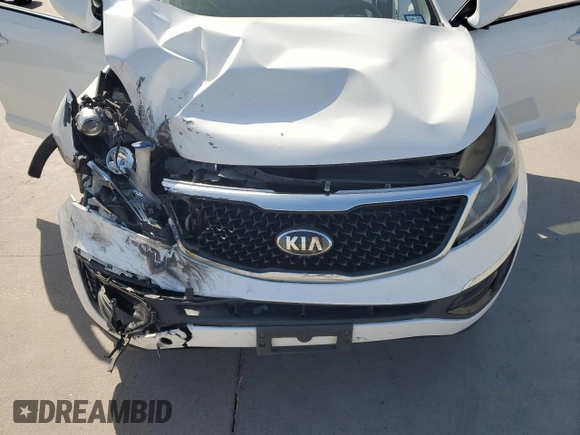 2015 Kia Sportage LX with VIN KNDPB3ACXF7762206, listed as a Copart auction lot 50105285 with 216,190 mi miles and Salvage Title. Bid and sale history available at DreamBid. Image 14.
