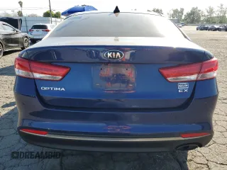 2016 Kia Optima EX with VIN 5XXGU4L35GG038283, listed as a Copart auction lot 52595715 with 154,131 mi miles and Clean Title. Bid and sale history available at carsss.com. Image 6.