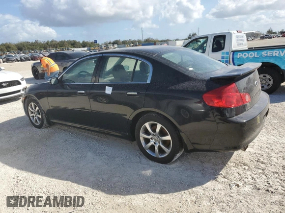 2006 Infiniti G35 with VIN JNKCV51F66M601170, listed as a Copart auction lot 77985654 with 108,136 mi miles and Salvage Title. Bid and sale history available at DreamBid. Image 2.