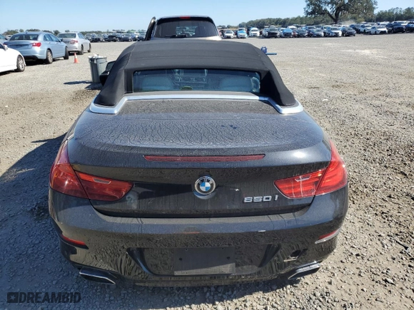 2012 BMW 6 Series 650i with VIN WBALZ3C58CC397744, listed as a Copart auction lot 83458774 with 0 mi miles and Non Repairable. Bid and sale history available at carsss.com. Image 6.