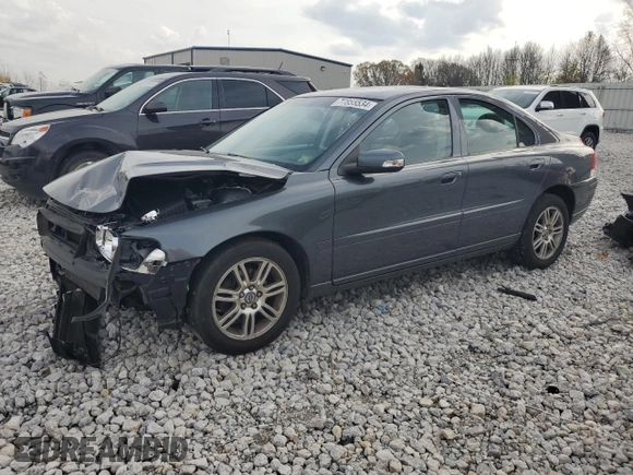 2007 Volvo S60 2.5L Turbo with VIN YV1RH592X72618081, listed as a Copart auction lot 77855534 with 178,360 mi miles and Clean Title. Bid and sale history available at carsss.com. Image 1.