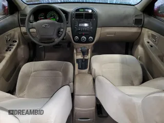2009 Kia Spectra EX with VIN KNAFE222595647822, listed as a Copart auction lot 72515854 with 167,102 mi miles and Salvage Title. Bid and sale history available at carsss.com. Image 8.