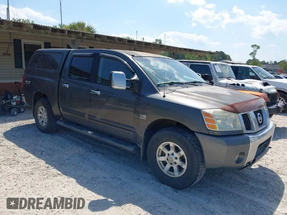 2004 Nissan Titan LE with VIN 1N6AA07B04N546666, listed as a IAAI auction lot 42045671 with 280,796 mi miles. Bid and sale history available at carsss.com. Image 1.