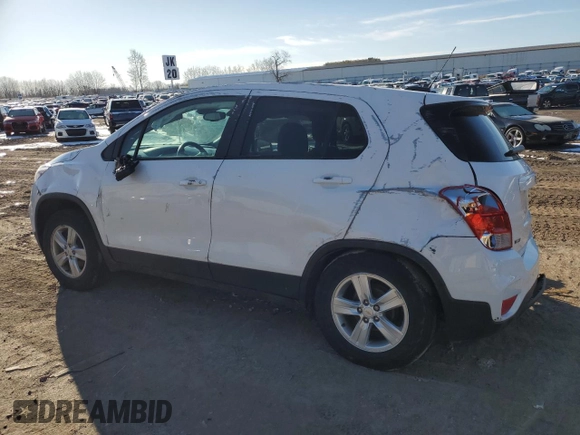2020 Chevrolet Trax LS with VIN KL7CJKSB9LB321853, listed as a Copart auction lot 47794185 with 42,109 mi miles and Non Repairable. Bid and sale history available at carsss.com. Image 2.