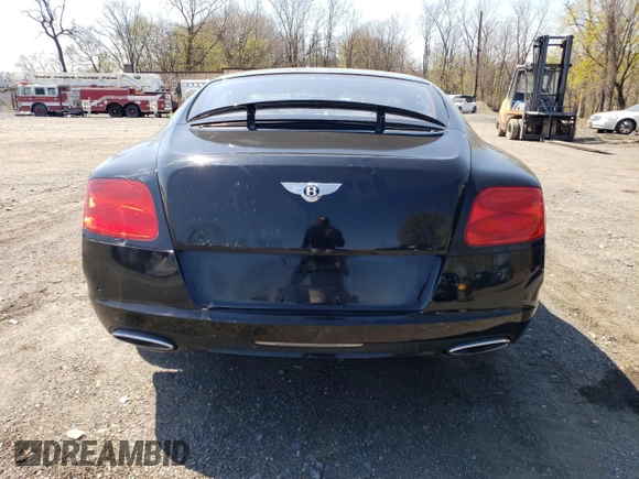 2012 Bentley Continental GT with VIN SCBFR7ZA3CC072773, listed as a Copart auction lot 53946565 with 26,275 mi miles and Salvage Title. Bid and sale history available at DreamBid. Image 6.
