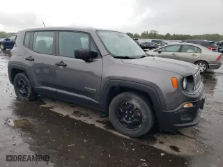 2017 Jeep Renegade Sport with VIN ZACCJAAH9HPE98533, listed as a Copart auction lot 72002474 with 109,066 mi miles and Salvage Title. Bid and sale history available at carsss.com. Image 4.