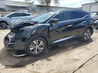 2021 Nissan Murano S with VIN 5N1AZ2AJ2MC133114, listed as a Copart auction lot 53856055 with 35,886 mi miles and Salvage title. Bid and sale history available at DreamBid. Image 1.